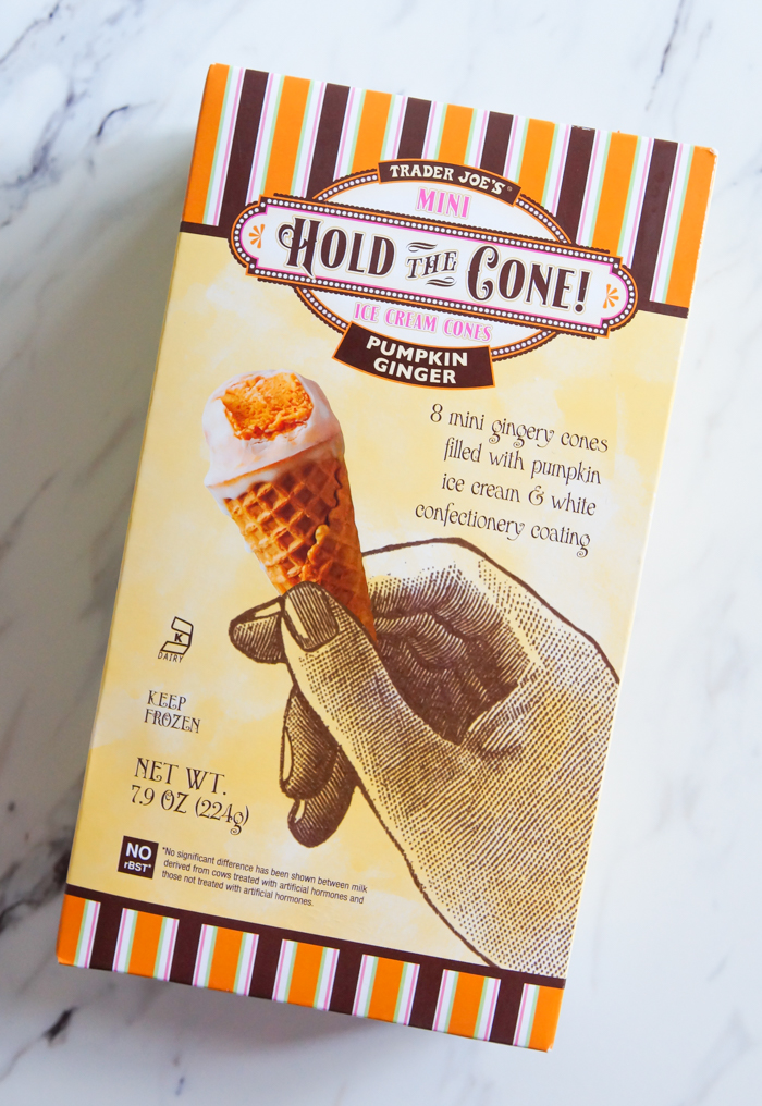 pumpkin ginger hold the cone